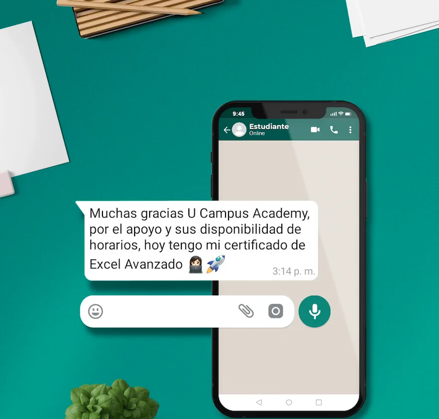 Comentario positivo sobre U Campus Academy